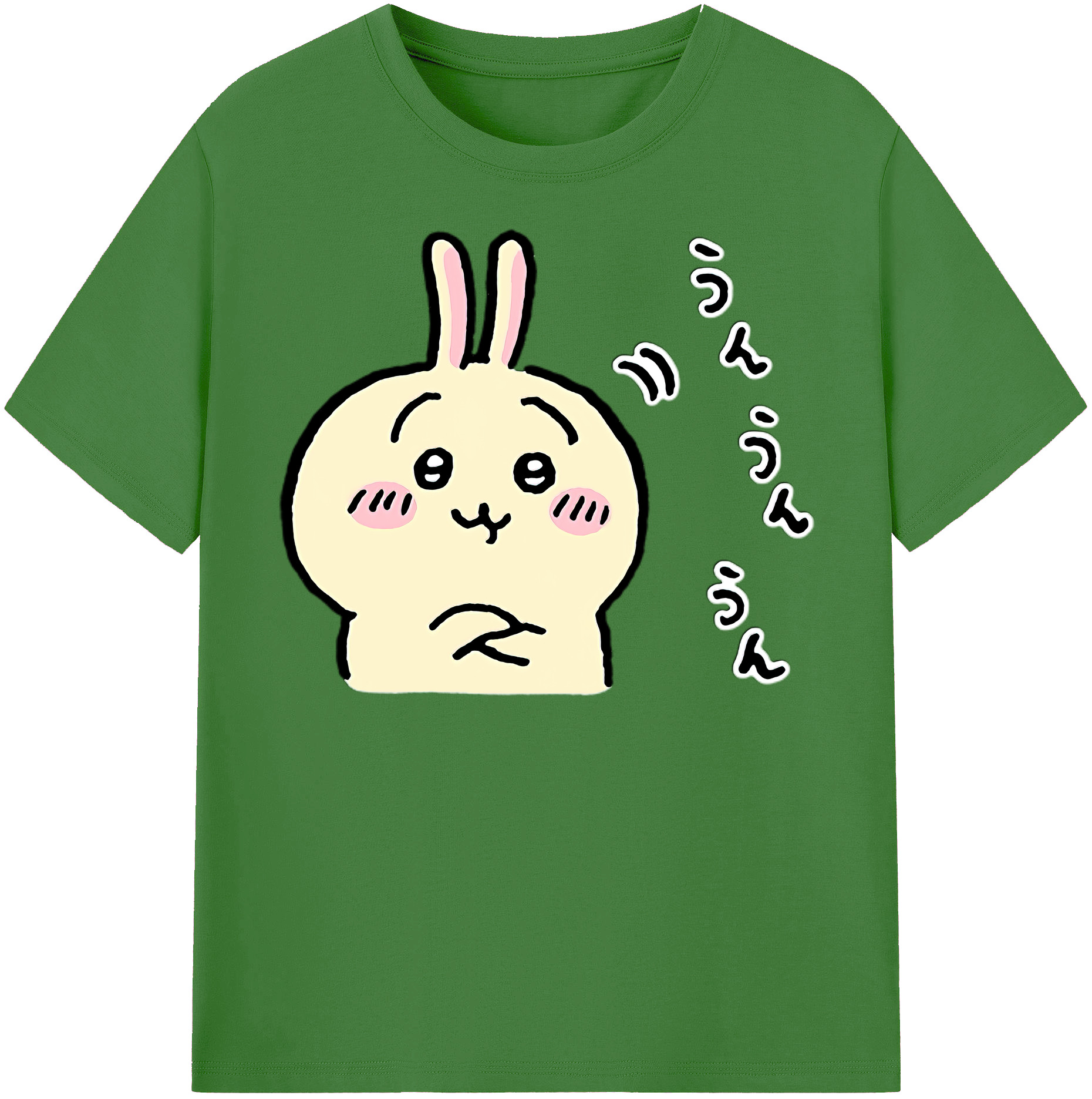 （画像用） ちいかわ うさぎ Chii-kawa usagi レディースカジュアルプリントTシャツ（綿100％）